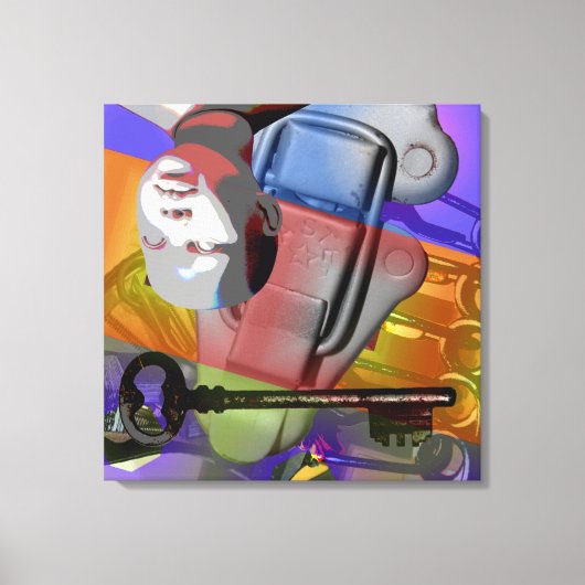 GMT 24 H Project Doll Key gradiënt kleuren Lijst S Canvas Afdruk (Voorkant)