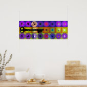 GMT 24 H Project Key Beethoven Pop Frames Poster (Cuisine)