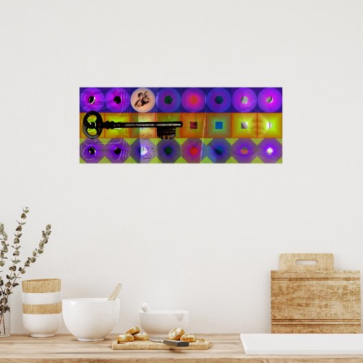GMT 24 H Project Key Beethoven Pop Frames Poster (Cuisine)