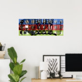 GMT 24 Heures Project gradient colors Frame Poster (Bureau à domicile)