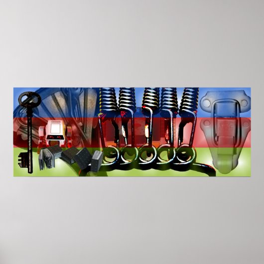 GMT 24 Heures Project gradient colors Frame Poster (Devant)