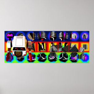 GMT 24 Heures Project Pop Psychedelic Frame Poster