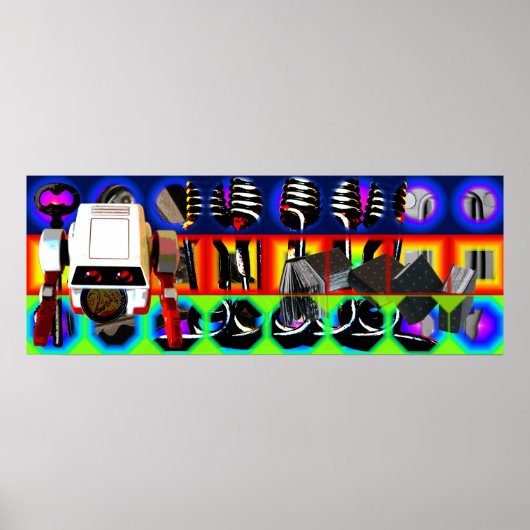 GMT 24 Heures Project Pop Psychedelic Frame Poster (Devant)