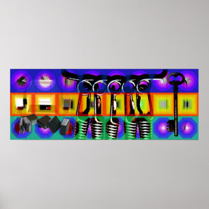 GMT 24 Heures Project Pop Psychedelic Frames 2 P Poster