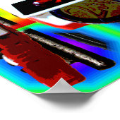 GMT 24-Heures Project Pop Psychedelic Lijst Poster (Hoek)