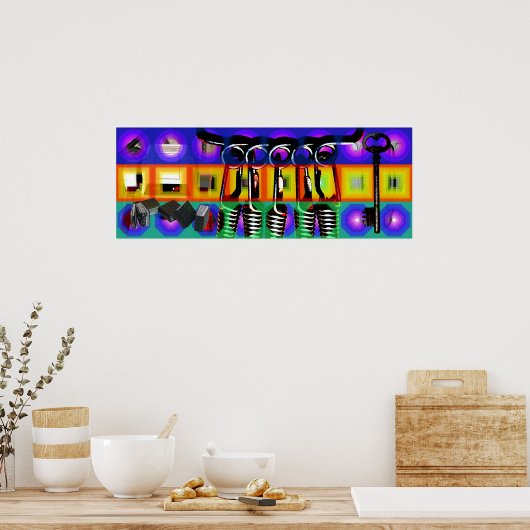 GMT 24 Heures Project Pop Psychedelic Lijsten 2 P Poster (Keuken)