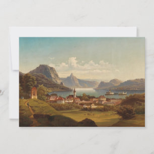 Gmunden mit Schloss Ort   Johann Wilhelm Jankowsky