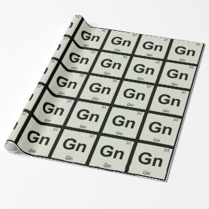 Gn - Gin Chemistry Periodic Table Symbol Cadeaupapier