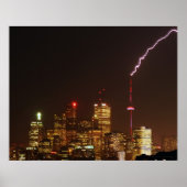 GN-toren in toronto bliksemstrik Poster (Voorkant)