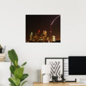 GN-toren in toronto bliksemstrik Poster (Thuiskantoor)