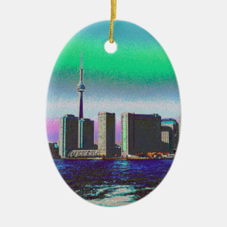 GN-toren Toronto-uitzicht van Center Island DownTo Keramisch Ornament