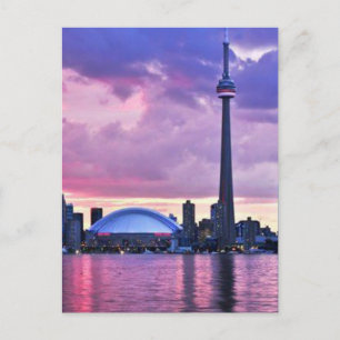 GN-toren: Uitzicht uit Centraal-eiland Toronto Briefkaart