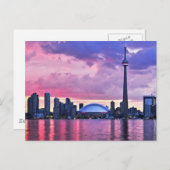 GN-toren: Uitzicht uit Centraal-eiland Toronto Briefkaart (Voorkant / Achterkant)