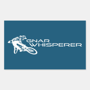 Gnar Whisperer Mountainbiken Rechthoekige Sticker
