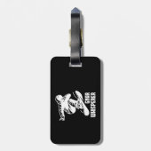 Gnar Whisperer Snowboarden Bagagelabel (Achterkant verticaal)