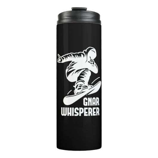 Gnar Whisperer Snowboarden Thermosbeker (Voorkant)