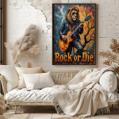 Gnarled Rhythms: Lion's Bare Tree Strums Poster