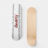 Gnarly barbwire skateboard (Voorkant)