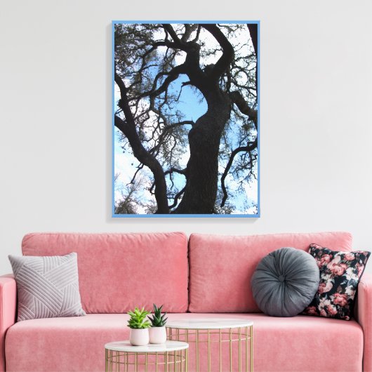 Gnarly Tree Photo Canvas Print (18x24) (Insitu (Woonkamer))