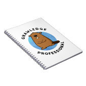 Gnawledge professionele grappige bever grap  notitieboek (Rechterzijde)