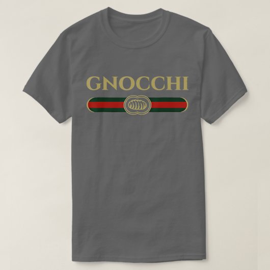Gnocchi dans le style de logo amusant TShirt (Design devant)