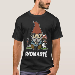 Gnomaste Schattige Dwerg Namaste Meditatie Zen Yog T-shirt