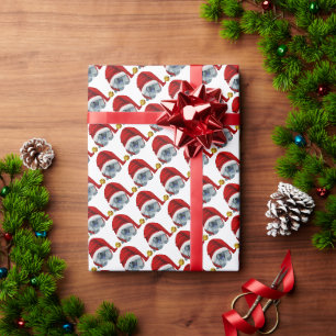 GNOME 4 DE KERSTDAGEN blauwe sjaal cadeauverpakki Cadeaupapier