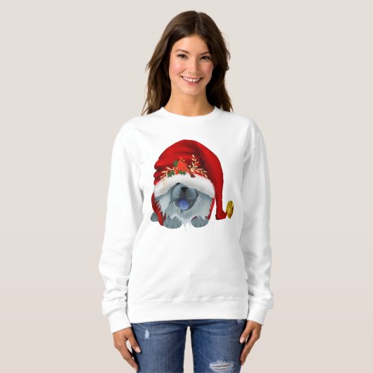 GNOME 4 LES CHOWLIDATS - sweatshirt Blue Chow (Devant entier)