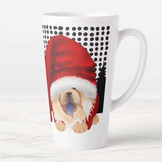 GNOME 4 LES CHOWLIDAYS - RED CHOW - Tasse à Latte (Droite)