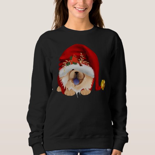 GNOME 4 LES FÊTES DE NOËL - Sweatshirt Rouge Chow (Devant)