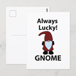 Gnome Altijd Geluk Gnome Briefkaart