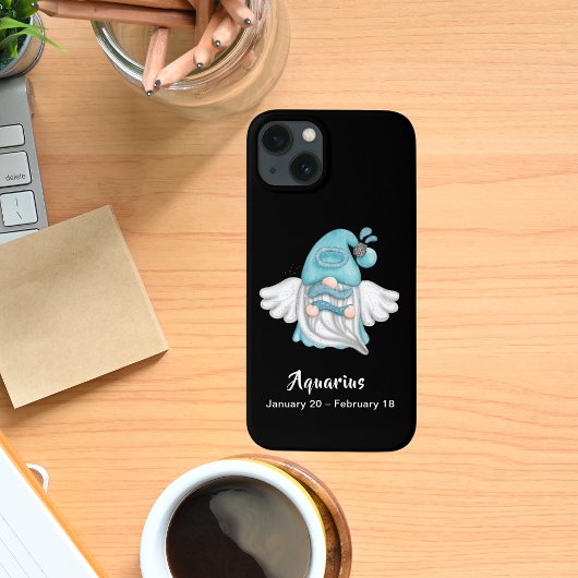 Gnome Aquarius Astrology Sign Angel Case-Mate iPhone Case
