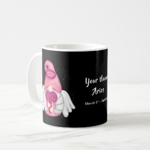 Gnome Aries Astrology Sign Angel Jouw naam Koffiemok