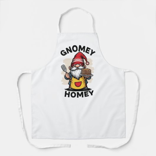 Gnome at home golden pancake design schort (Voorkant)