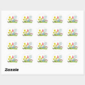 Gnome avec autocollant Fleurs (Feuille)