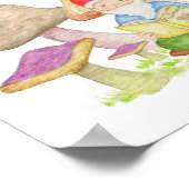 Gnome avec champignons Impression d'art du livre (Coin)