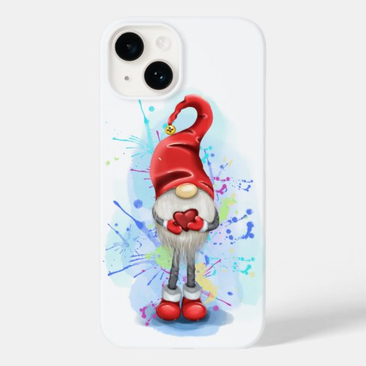 Gnome avec coeur iPhone / coque ipad (Verso)