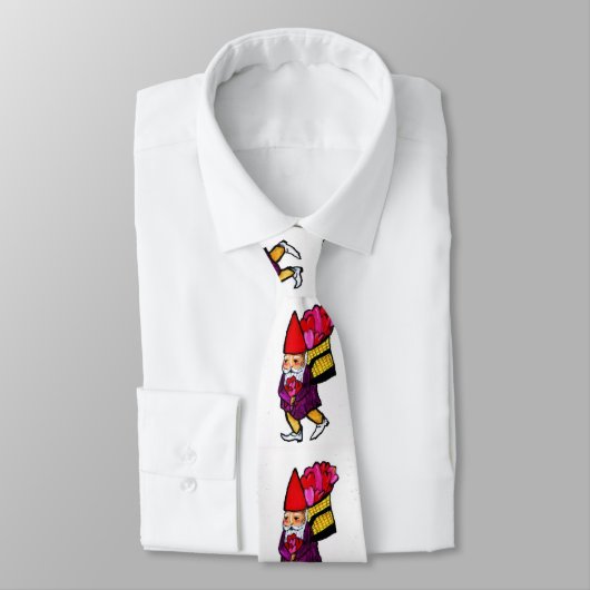 GNOME AVEC cravate DE COEURS VALENTINE (Attaché)