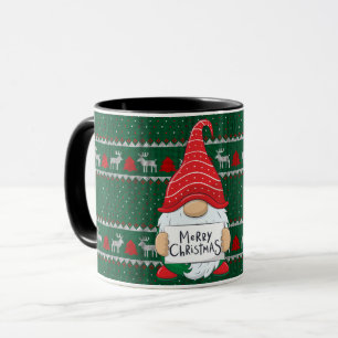 Gnome avec des MUGS de Santa Hat