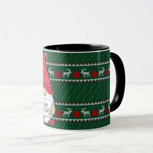 Gnome avec des MUGS de Santa Hat (Devant droit)