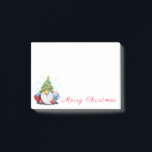 Gnome avec sapin de Noël Casquette Funny Post-it®<br><div class="desc">Publiez-le Notes avec Gnome mignonne avec Casquette et cadeau d'arbre de Noël - Dessin de dessin amusant - Choisissez / Ajoutez votre texte unique / Nom / Couleur - Faites vos notes spéciales cadeau - Redimensionnez et déplacez ou supprimez et ajoutez des éléments / du texte avec l'outil de personnalisation...</div>