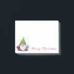 Gnome avec sapin de Noël Casquette Funny Post-it®<br><div class="desc">Publiez-le Notes avec Gnome mignonne avec Casquette et cadeau d'arbre de Noël - Dessin de dessin amusant - Choisissez / Ajoutez votre texte unique / Nom / Couleur - Faites vos notes spéciales cadeau - Redimensionnez et déplacez ou supprimez et ajoutez des éléments / du texte avec l'outil de personnalisation...</div>