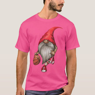 Gnome basketbalspeler-cadeau voor kinderen of volw t-shirt