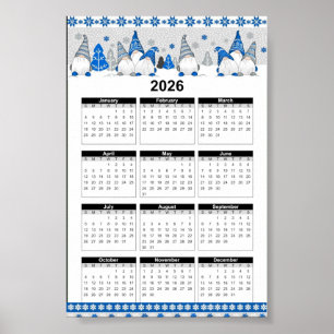 Gnome blauw 2026 poster
