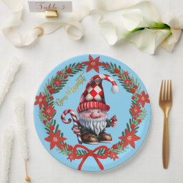 Gnome Bon Appétit Holiday Plate Papieren Bordje