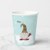 Gnome borden ZILY party cup, ASL gnome Papieren Bekers (Links)