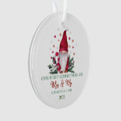 Gnome branches de pin notre premier Noël (devant)