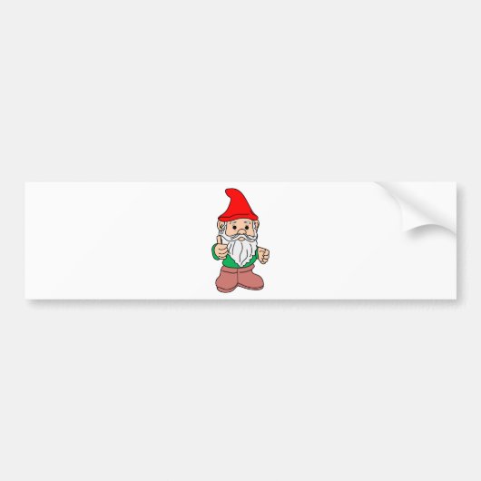 Gnome Bumpersticker (Voorkant)