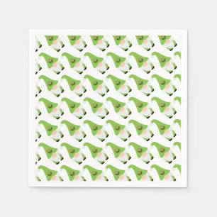 Gnome Candy Cane Heart Kerstmis Feestelijk plezier Servet