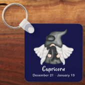 Gnome Capricorn Astrology Sign Angel Sleutelhanger (Voorkant)